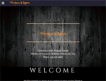 Tablet Screenshot of cowboysandangelssalon.ca